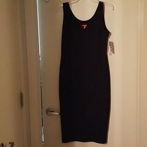 NWT  Black Ribbed Sleeveless Dress